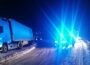 Russischer Lkw blockiert Zufahrt zur B 65