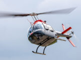 Abschieds Formations-Überflug von fünf Bell Hubschraubern über Bückeburg