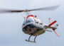 Abschieds Formations-Überflug von fünf Bell Hubschraubern über Bückeburg